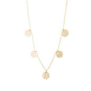 coin necklace  Coin gold necklace  Minimalist necklace  Minimalist jewelry
